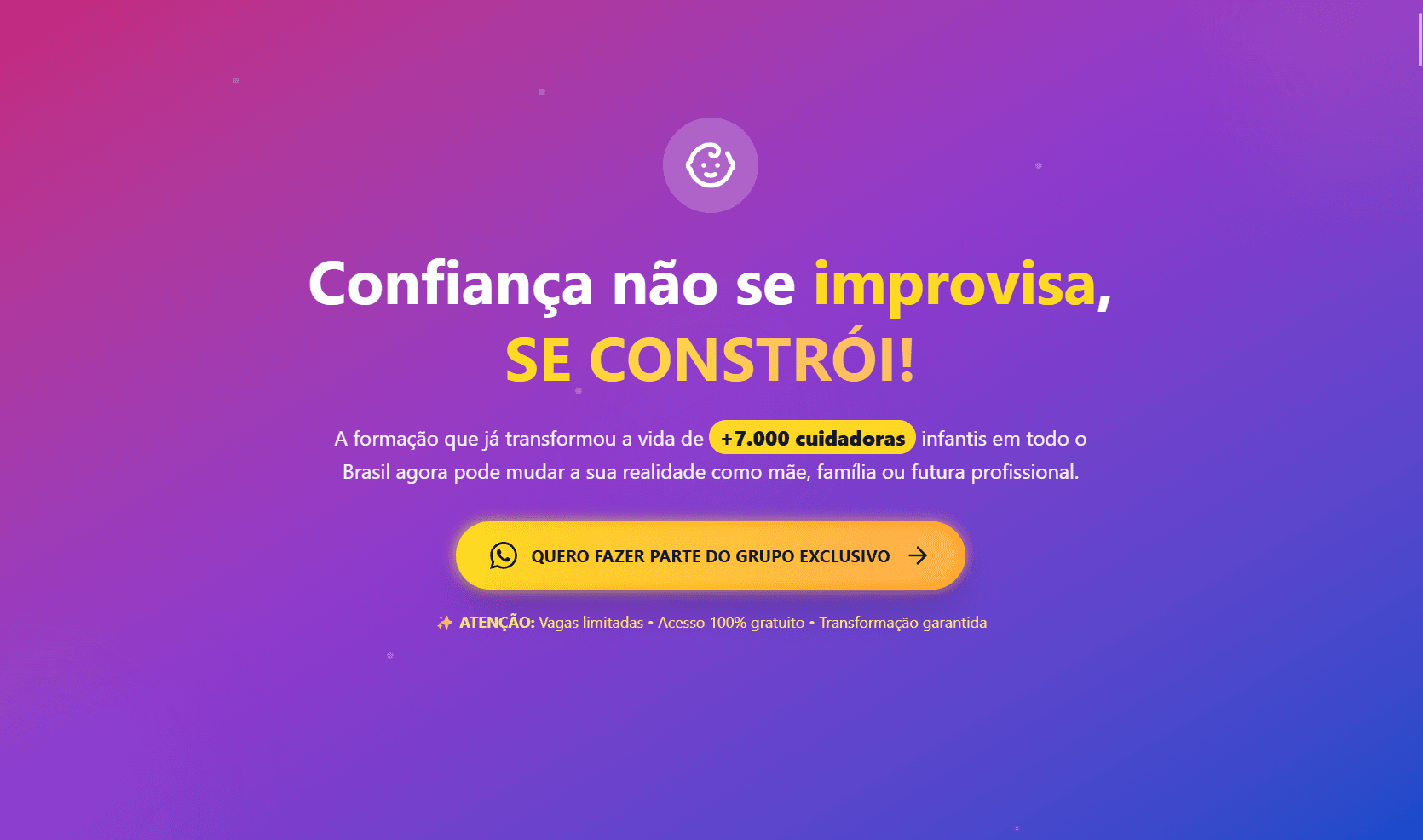 Bebê Sitter — main screen preview