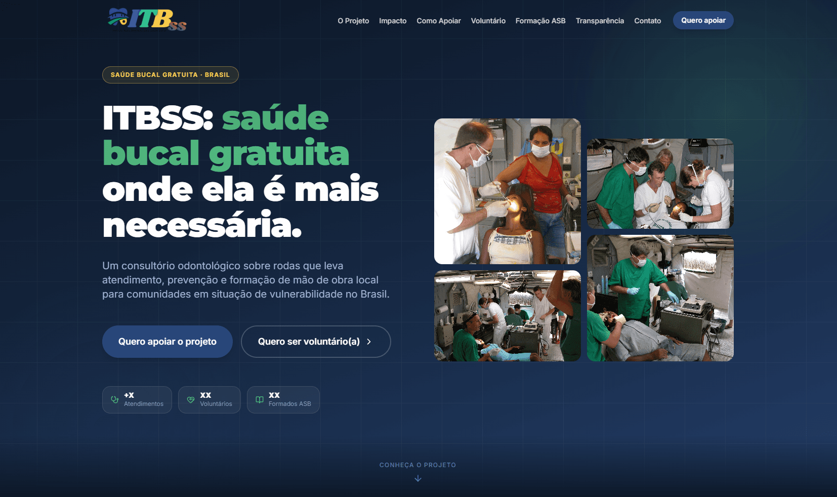 Odontomóvel — ITBSS — main screen preview